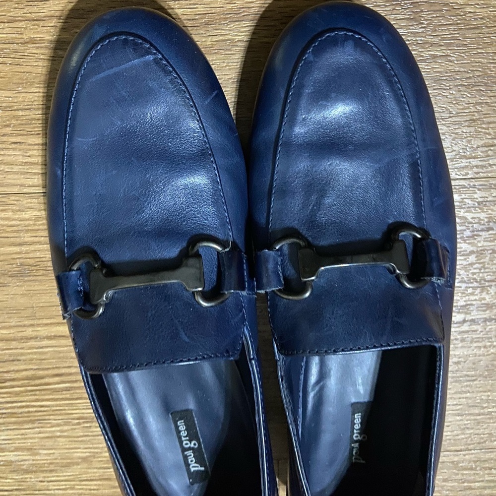 Paul Green Navy Women’s Loafers - Picture 13 of 13